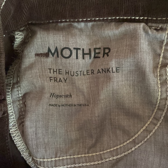 Mother denim the hustler ankle Fray corduroys in hopscotch size 30 - Picture 6 of 6